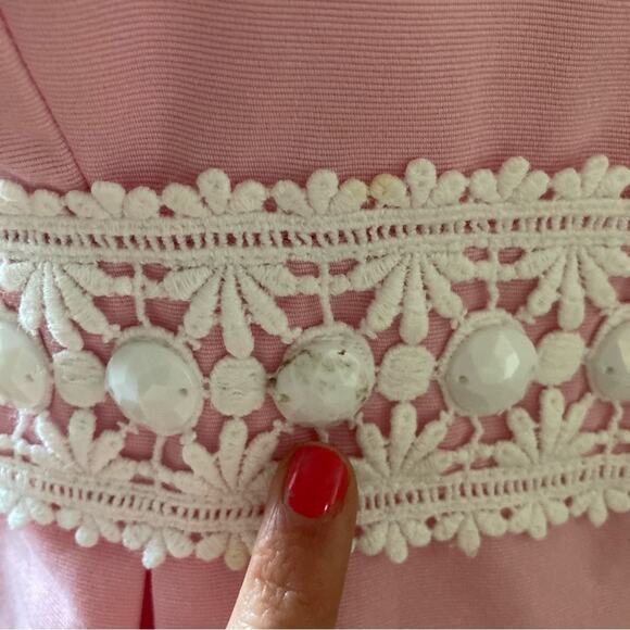 Lilly Pulitzer Pink Dress Strapless Girls Size 10 - Picture 11 of 11